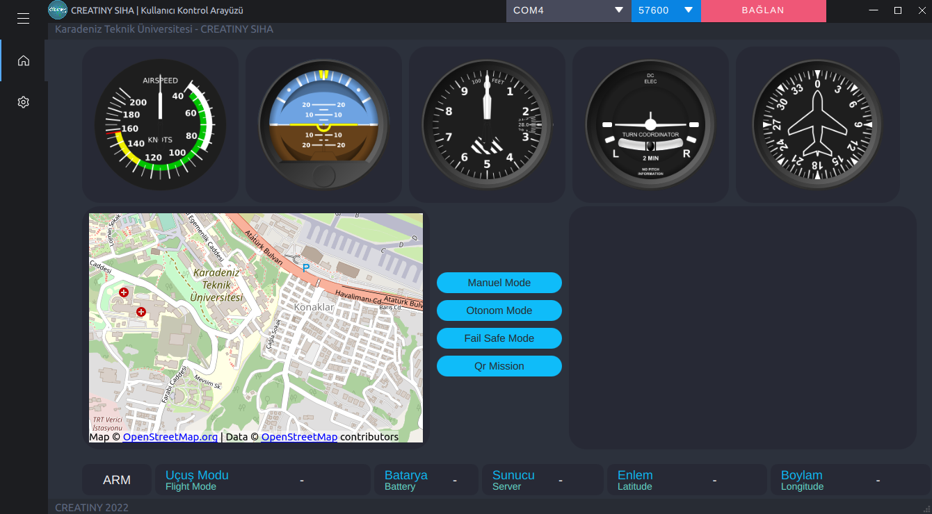 Creatiny Flight Dashboard