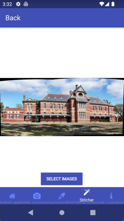 Image Stitching Mobile App